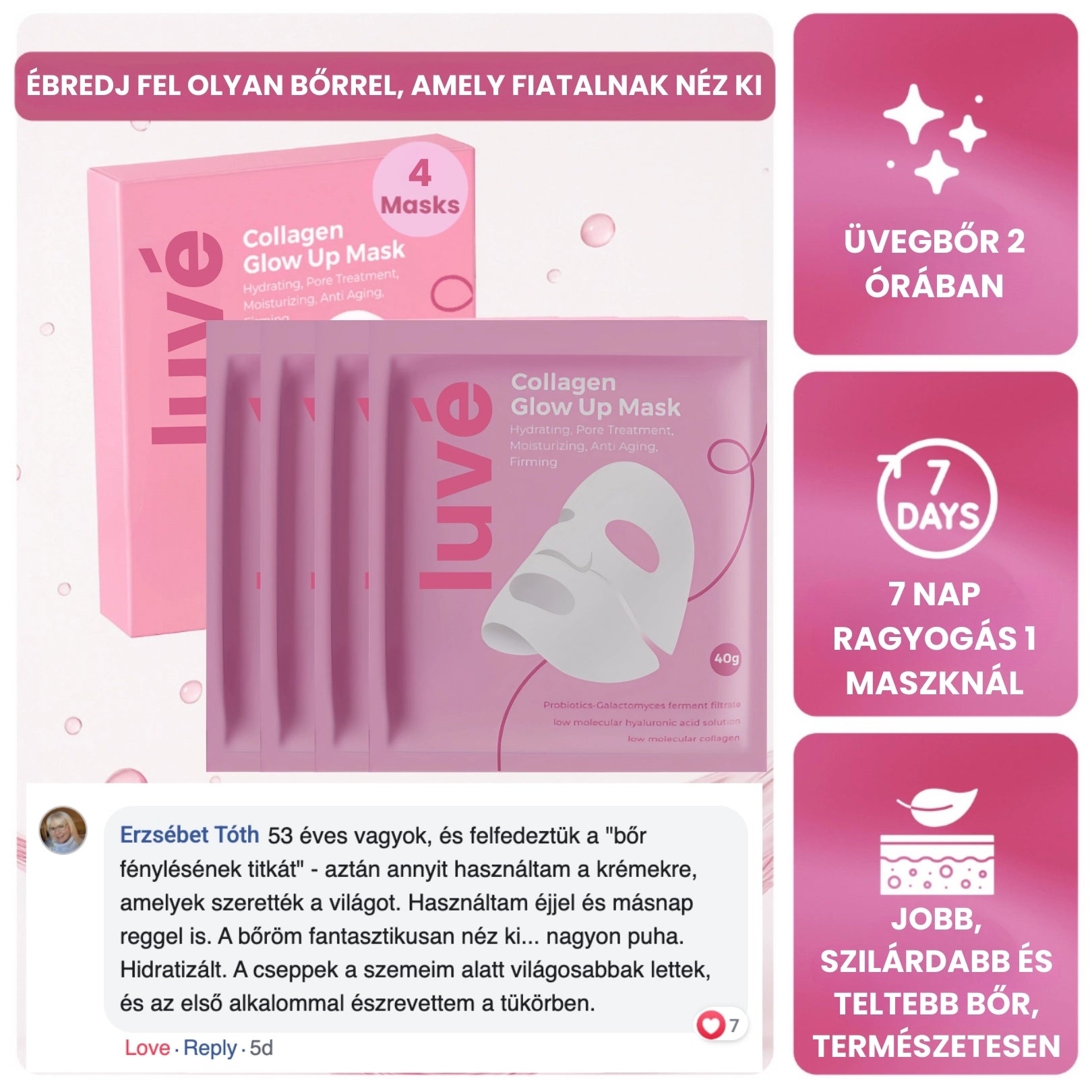 Bio kollagén maszk