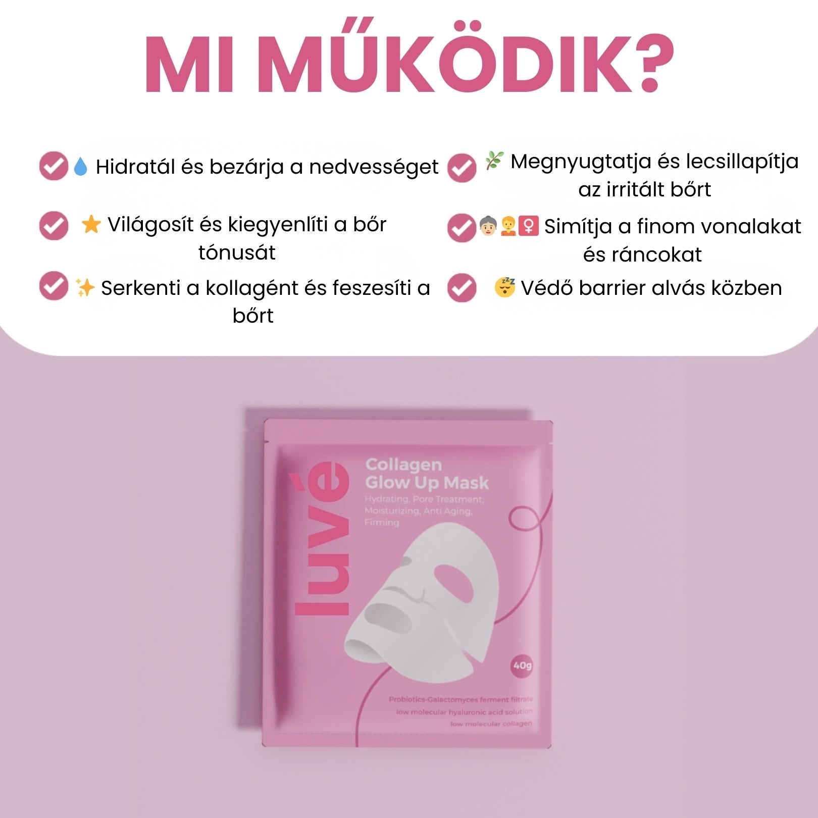 Bio kollagén maszk